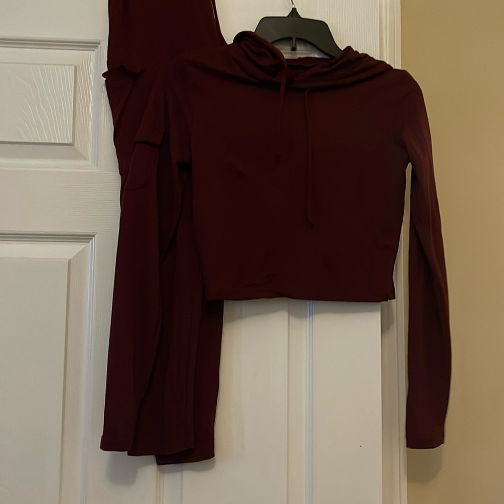 Burgundy two piece set